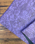 Vintage Embossed Floral Vinyl Lavendar 18"x 53" - SOLD PER ROLL