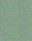 PRE ORDER JUNE 2026 - Heather Ross Favorites Field Strawberries Teal - Heather Ross - PER QUARTER METRE / 10" CUT