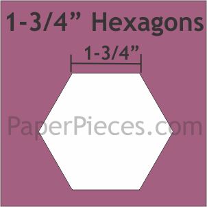 1-3/4&quot; Hexagon - Paper Pieces