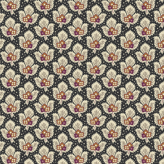 English Garden Camarillo Black Team - Edyta Sitar - PER QUARTER METRE English Garden Camarillo Black Team - Edyta Sitar - PER QUARTER METRE