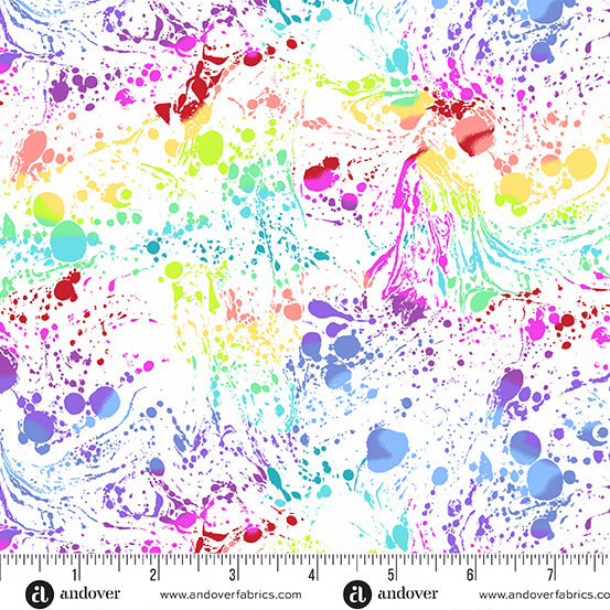 108&quot; Wideback - Venom White - Lib Elliott - PER QUARTER METRE / 10&quot; CUT