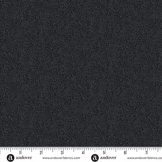 108&quot;  Wideback - Phosphor Black - Lib Elliott - PER QUARTER METRE / 10&quot; CUT