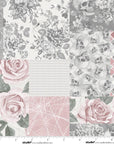 PRE ORDER MAY 2026 - Pretty Scary Patchwork Rose - Lilac Bee Designs - PER QUARTER METRE / 10" CUT