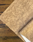 Vintage Embossed Floral Vinyl Sand Dune 18"x 53" - SOLD PER ROLL