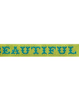 You Are Beautiful - Turquoise 5/8" - Amy Butler - PER QUARTER METRE