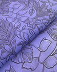 Vintage Embossed Floral Vinyl Lavendar 18"x 53" - SOLD PER ROLL