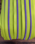 Rectangle Pull Zipper Pack - Lime Zipper Tape with Violet Teeth