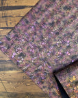 Retro Embossed Floral with Butterflies & Dragonflies Copper/Pink Iridescent 18"x 53" - SOLD PER ROLL