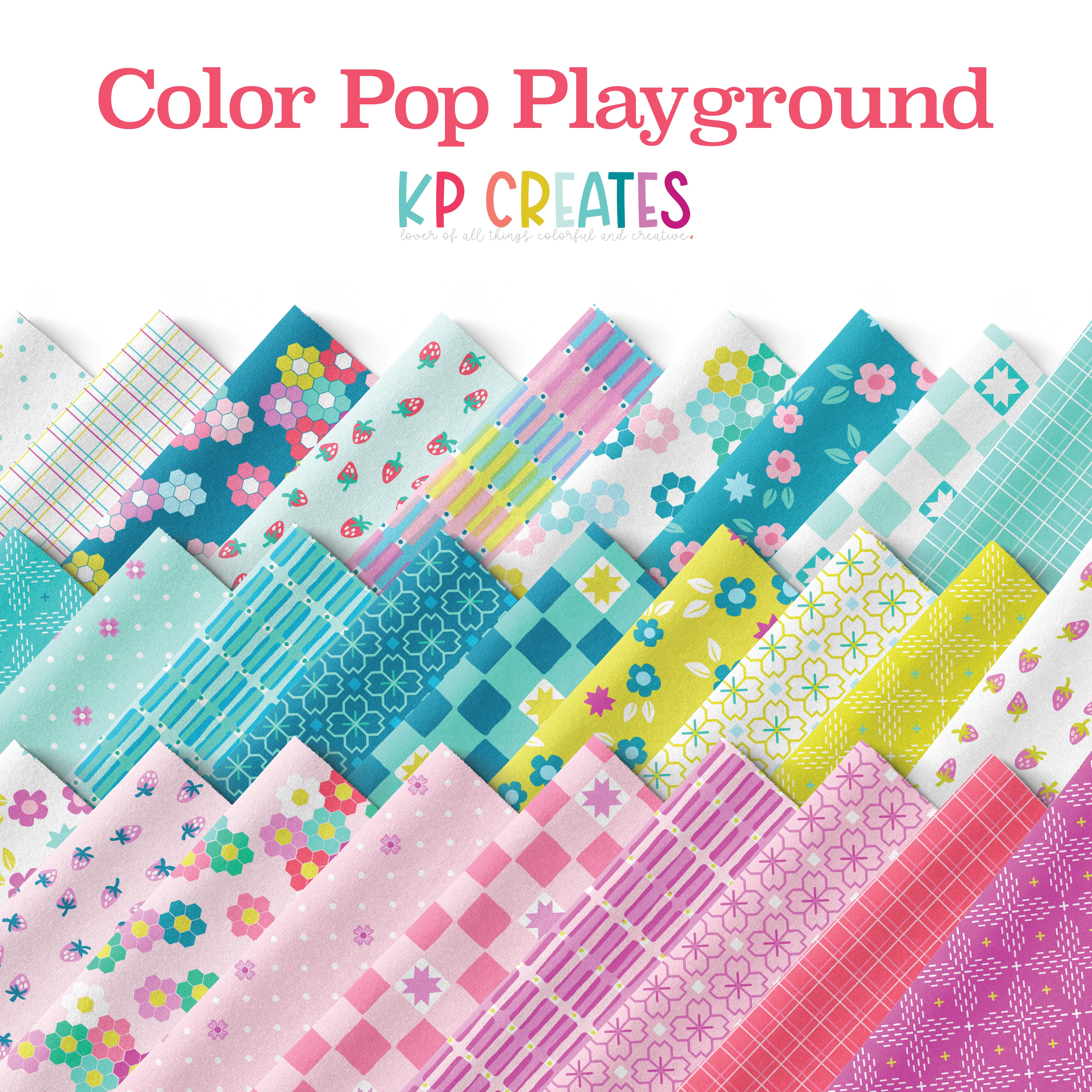 PRE ORDER NOVEMBER 2025 - Color Pop Playground Fat Quarter Bundle - KP ...
