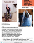 Poolside Tote - In Person Workshop with Avril Valentine