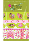 PRE ORDER MAY 2026 - Tula Pink Floral Reef Seagrass - Designer Ribbon Pack