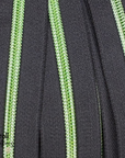 Rectangle Pull Zipper Pack - Black Zipper Tape with Green Teeth