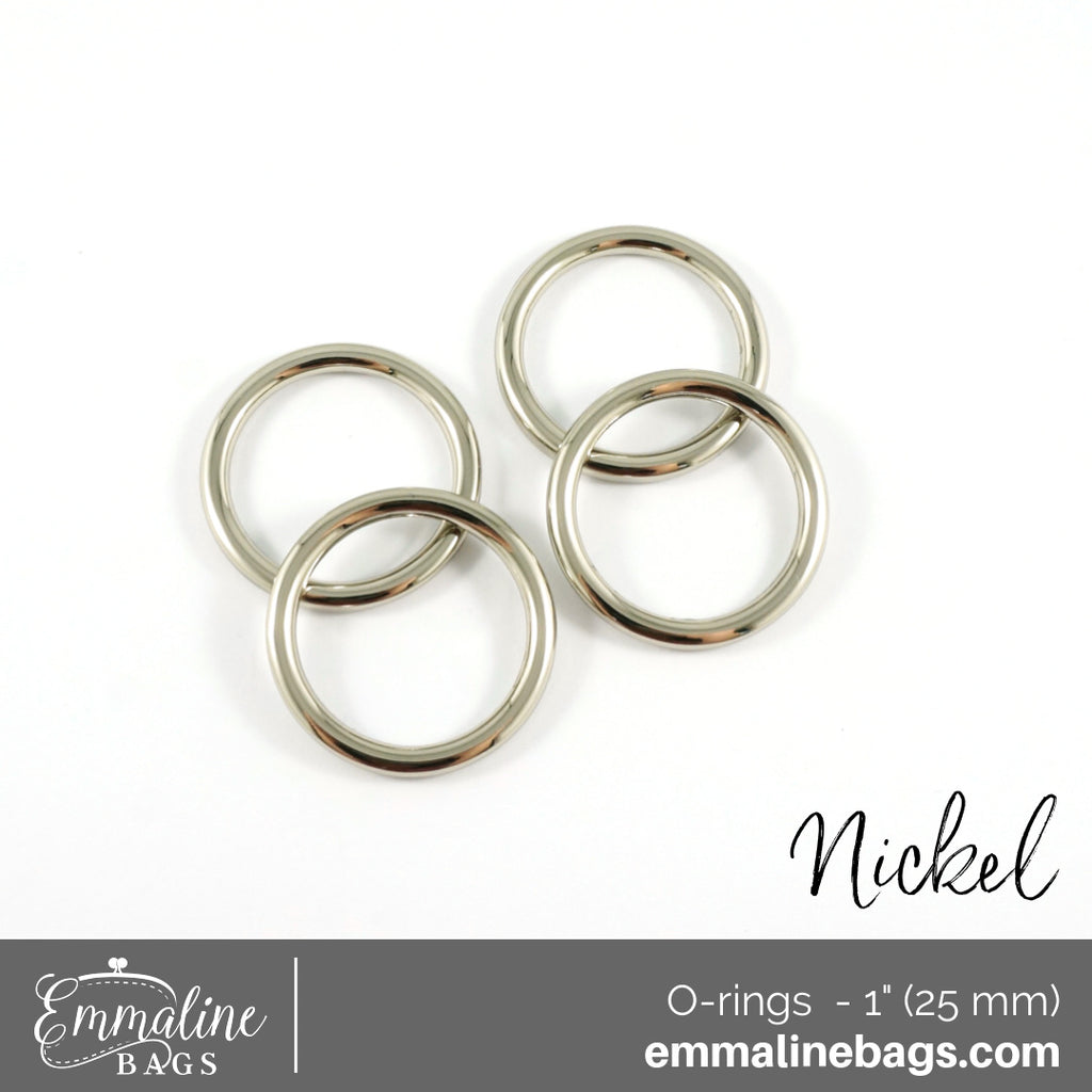 O-Rings: 25 mm (1&quot;) x 3.5 mm in thickness - Nickel