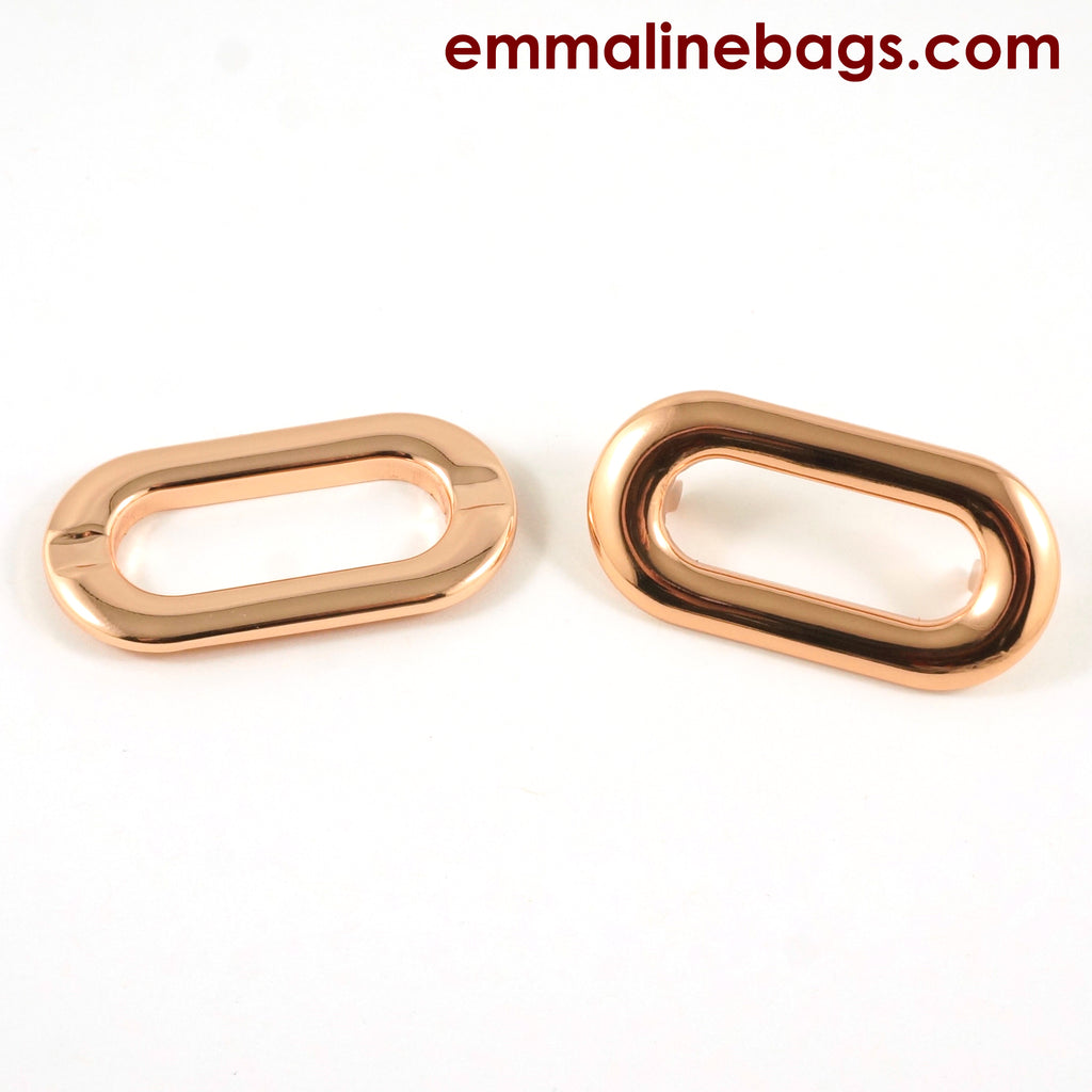 Grommets: Oblong (4 pack) Rose Gold/Copper