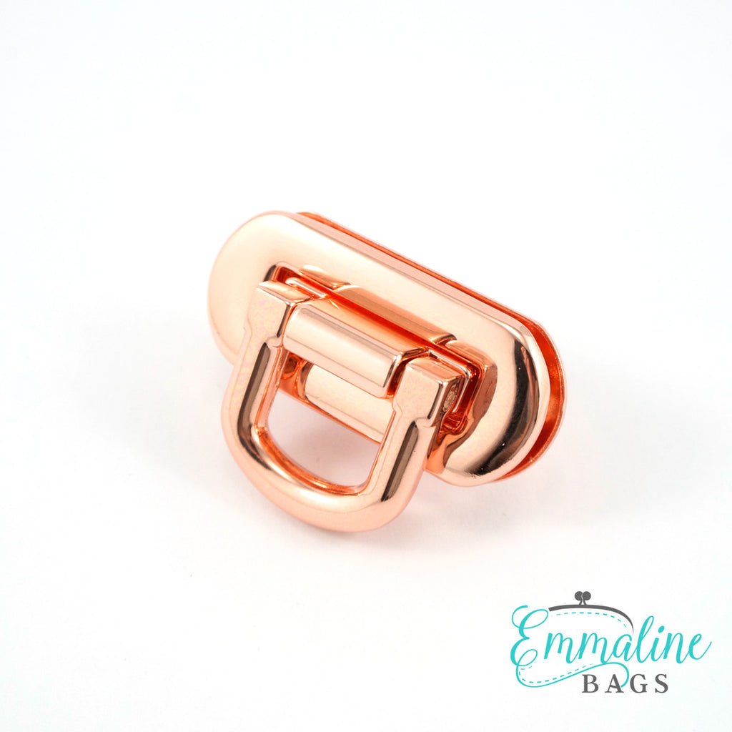 Oval Flip Lock Rose Gold/Copper
