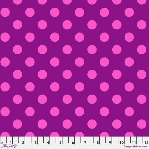 Tula's True Colours Pom Pom Foxglove - Tula Pink - PER QUARTER METRE Tula's True Colours Pom Pom Foxglove - Tula Pink - PER QUARTER METRE