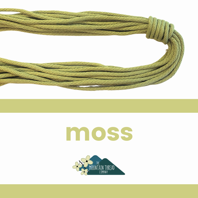 3 / 16&quot; Rope - 10 yards (9.1m) - Moss - The Mountain Thread Company