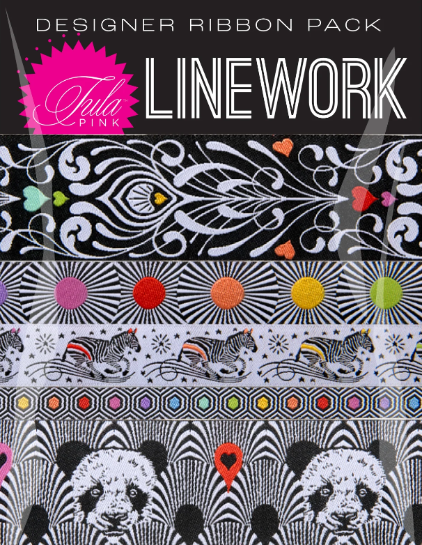Tula Pink - Linework - Designer Ribbon Pack