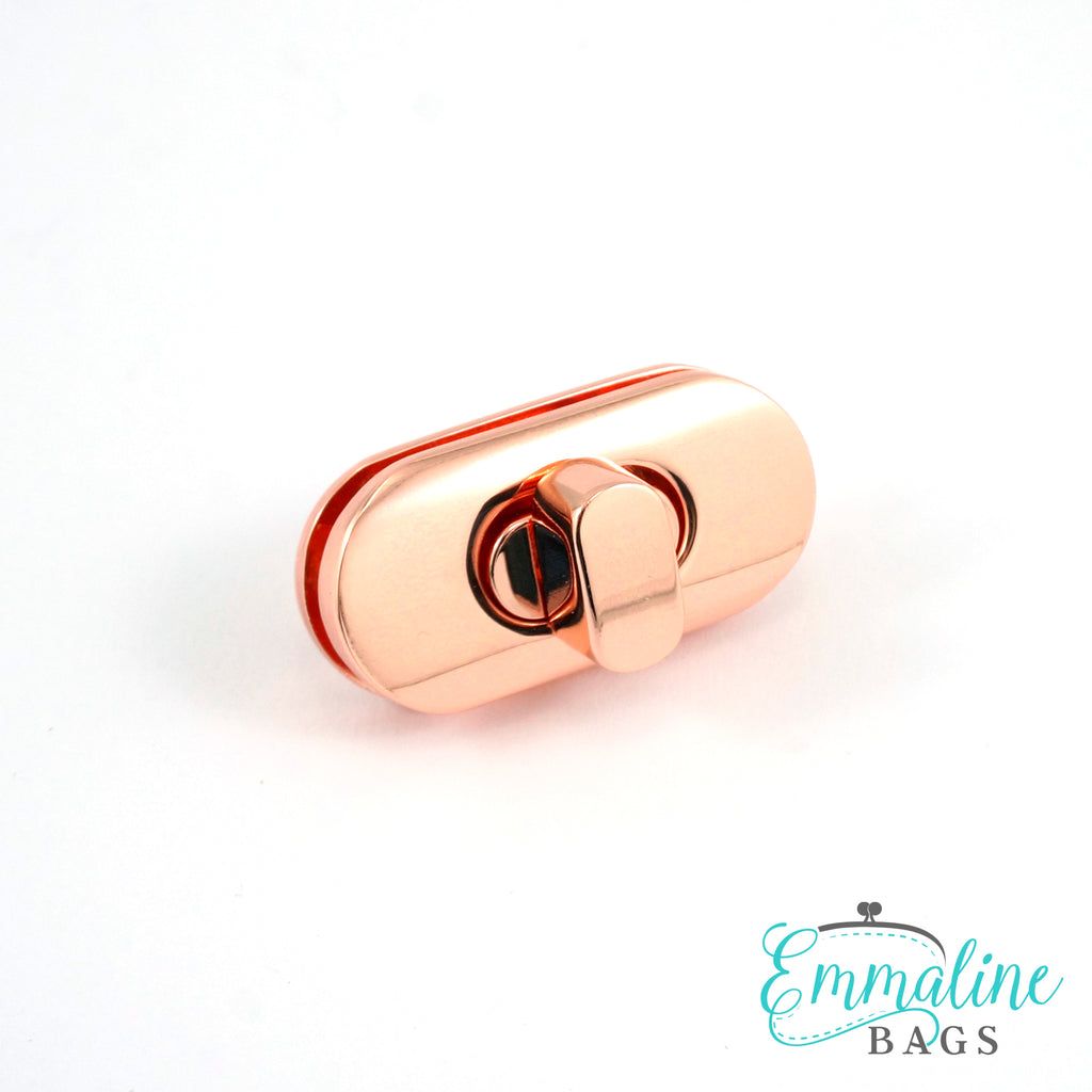 Small Turn Lock - Rose Gold/Copper