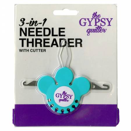 The Gypsy Quilter 3 In 1 Needle Threader with Cutter