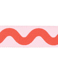 PRE ORDER MAY 2026 - Floral Reef Big Squiggle in Coralline 1 1/2" Webbing- Tula Pink - 3yd Pack