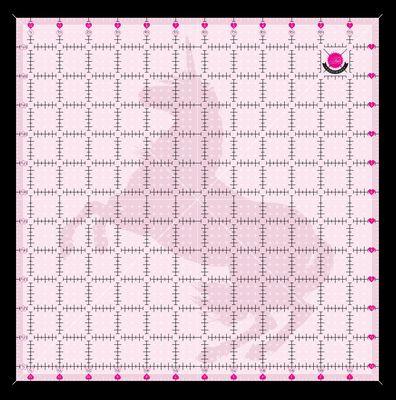 PRE ORDER - Tula Pink 12.5in x 12.5in Non Slip Unicorn Ruler