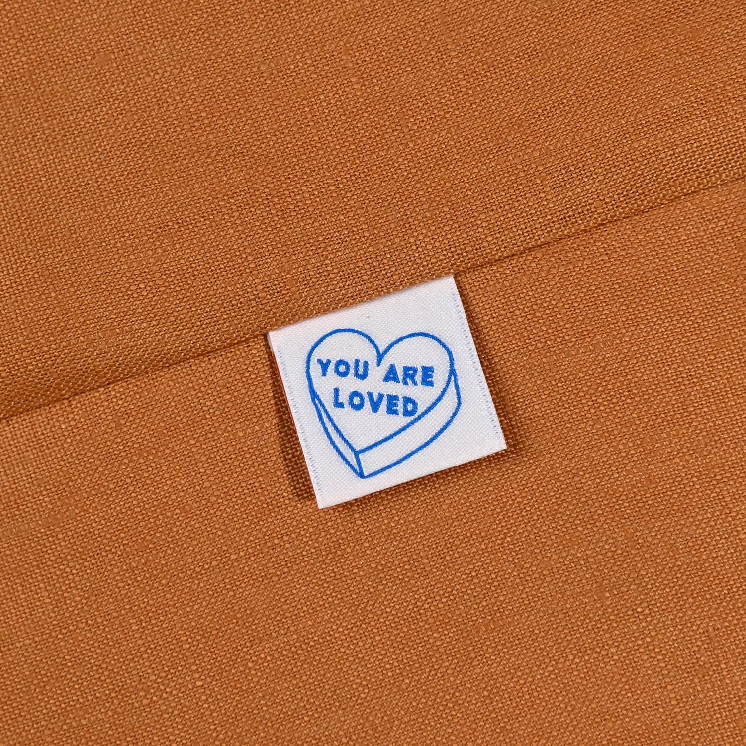 &#39;You are Loved&#39; Woven Labels 6 Pack