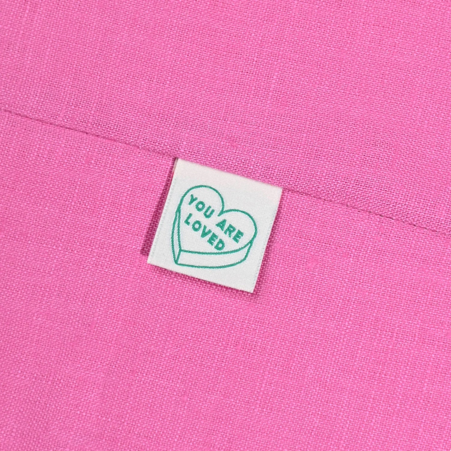 &#39;You are Loved&#39; Woven Labels 6 Pack