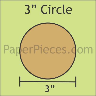 3&quot; Circles - 3/8&quot; Seam Windowed Acrylic Template