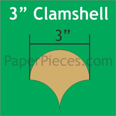 3&quot; Clamshell - 3/8&quot; Windowed Seam Acrylic Template