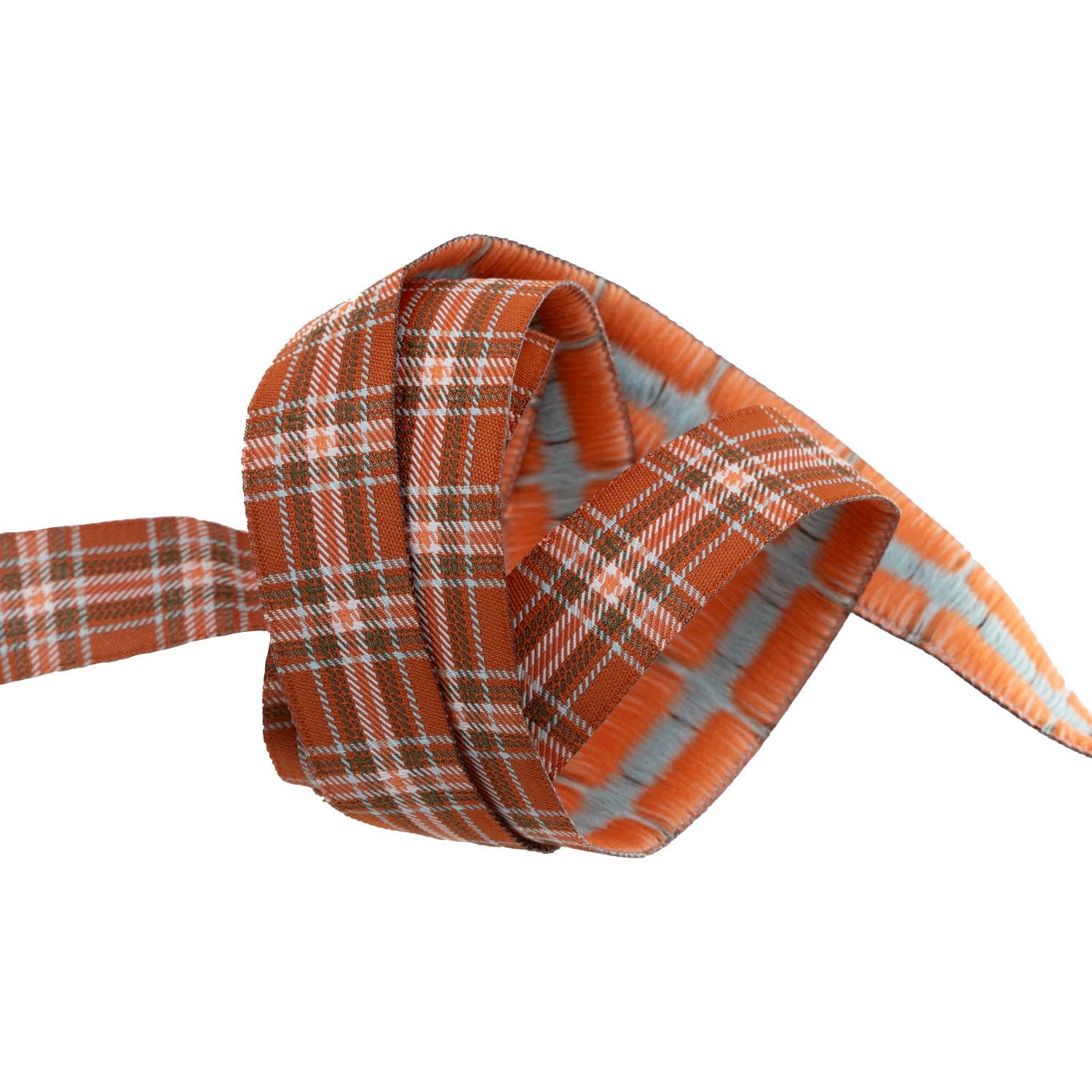 Plaid Perfection in Rust - 7/8&quot; width - The Great Outdoors