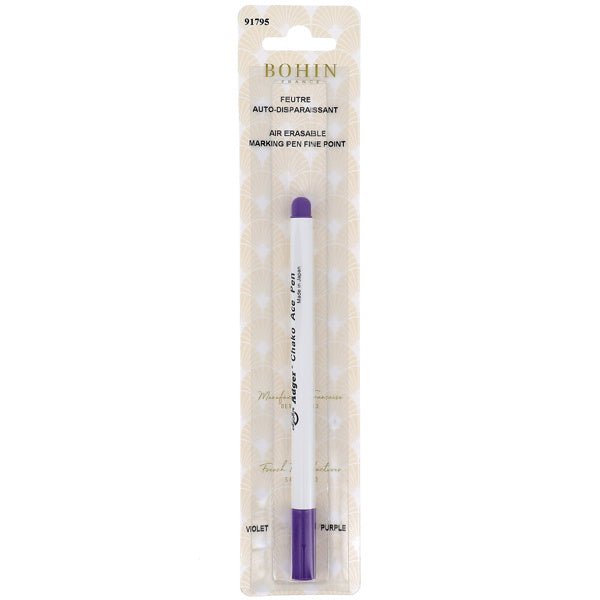 Bohin Air Erasable Marking Pen - Purple