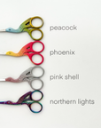 Embroidery stork scissors, small bird scissors: Northern Lights