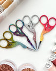 Embroidery stork scissors, small bird scissors: Northern Lights