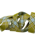 Plaid Diagonal in Fern - 5/8" width - The Great Outdoors