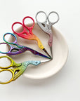 Embroidery stork scissors, small bird scissors: Northern Lights