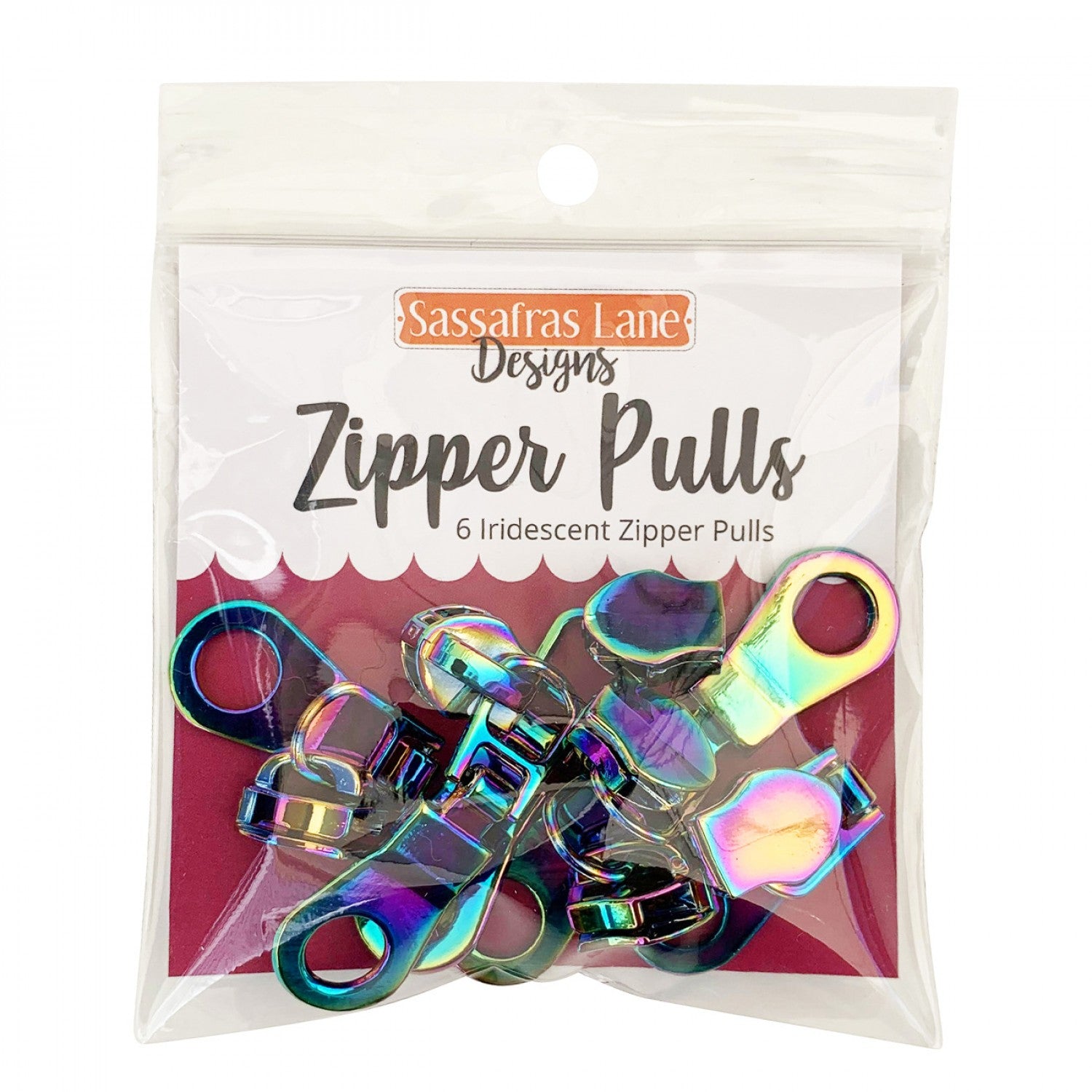 Iridescent Rainbow Zipper Pulls