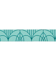 Bridges in Teal 7/8" - Savannah - PER QUARTER METRE