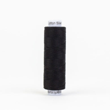 Konfetti 50wt Egyptian Cotton Thread 200m - Black