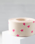 Starry Webbing in Natural in Pink - 1 1/2" - Alexia Abegg - PER QUARTER METRE / 10" CUT