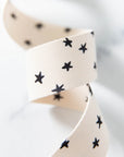 Starry Webbing in Natural in Black - 1 1/2" - Alexia Abegg - PER QUARTER METRE / 10" CUT