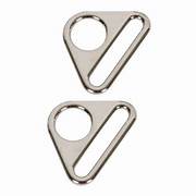 1.5&quot; Triangle Ring - Nickel - Set of Two