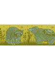 Animal Grandstand Yellow and Green 1 1/2" - Tula Pink - PER QUARTER METRE