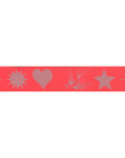 Everglow Fairy Flakes Cosmic - Pink 7/8" - Tula Pink Webbing - PER QUARTER METRE