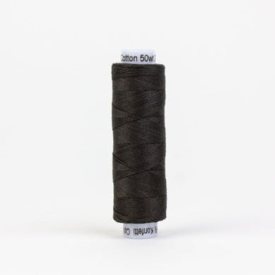 Konfetti 50wt Egyptian Cotton Thread 200m - Soft Black