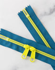 30" Zipper - Double Pull in Zap