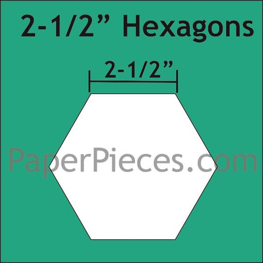 2-1/2&quot; Hexagon - Paper Pieces