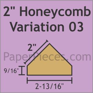 2&quot; Honeycomb Variation 03 - Paper Pieces