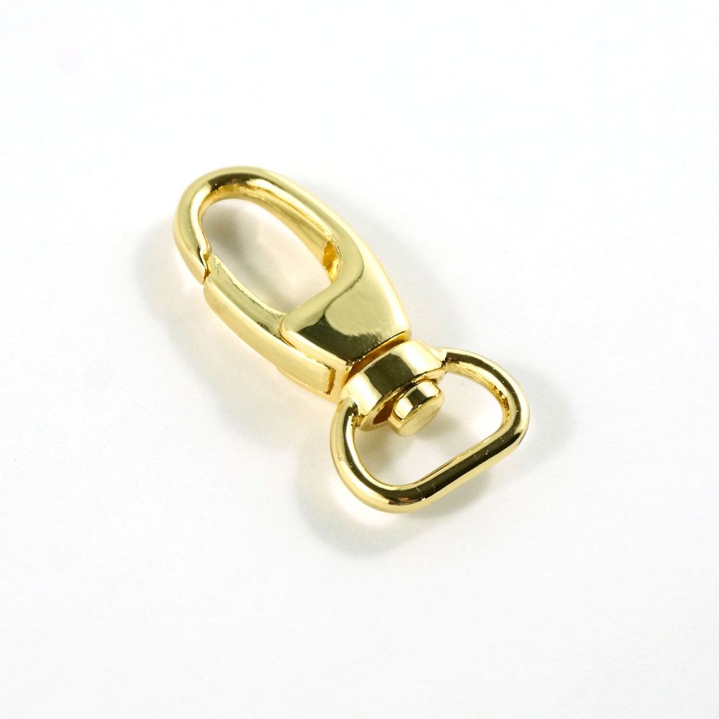 Swivel Snap Hook 1/2&quot; (12 mm) in Gold (2 Pack)