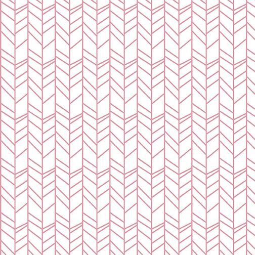 Snuggle in the Jungle Flannel Stripe Pink - Jessica Flick - PER QUARTER METRE